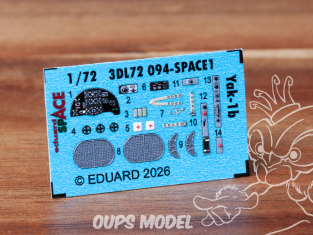 Eduard Space décalques 3D 3DL72094 Yak-1b Arma Hobby 1/72