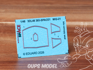 Eduard Space décalques 3D 3DL48303 MiG-21Bis Joint de verrière Eduard 1/48