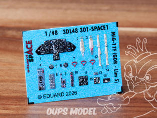 Eduard Space décalques 3D 3DL48301 MiG-17F (GDR - Lim 5) Kinetic 1/48