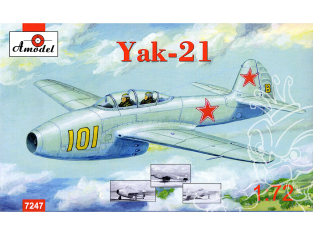 AMODEL maquette avion 7247 Yakovlev Ya-21 1/72