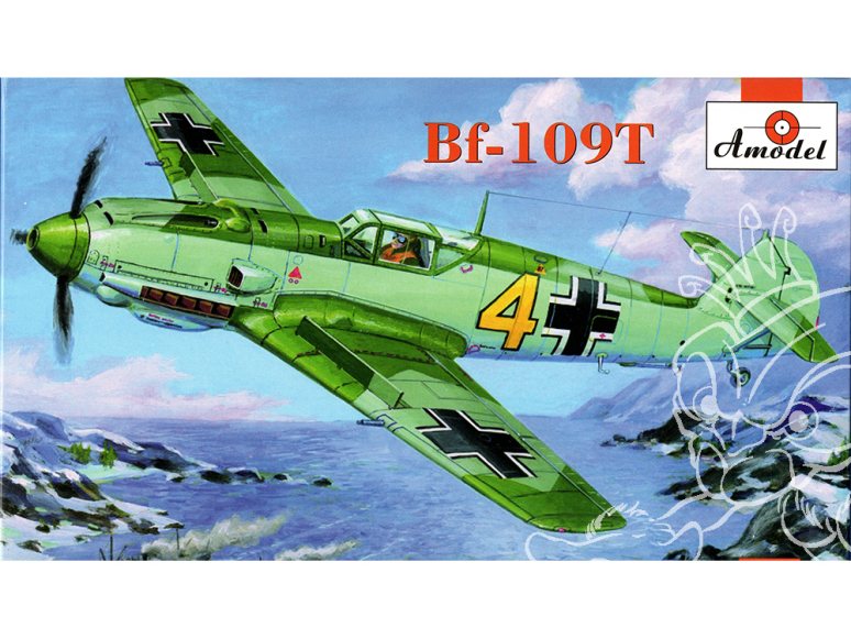 Amodel maquettes avion 7214 MESSERSCHMITT BF 109 T-1 1/72