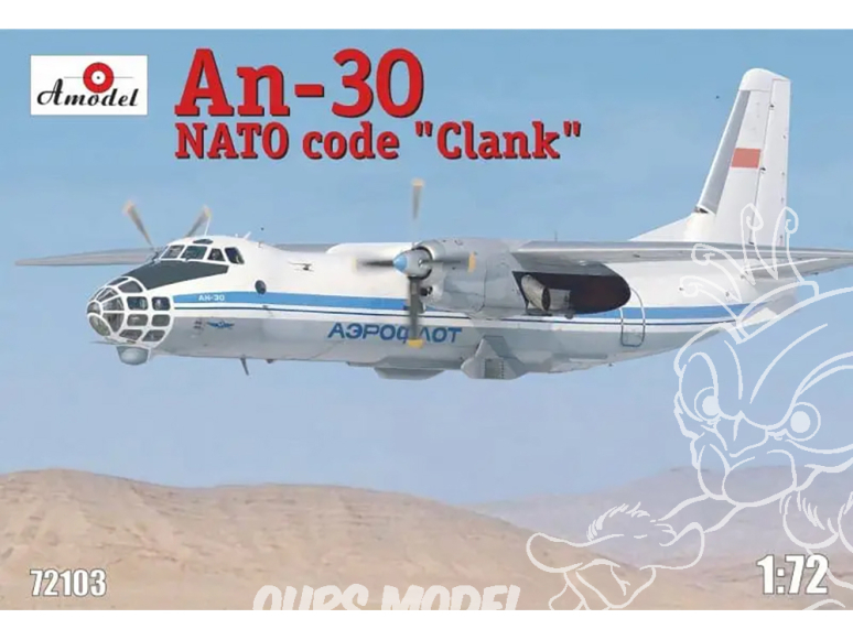 Amodel maquette avion 72103 ANTONOV AN-30 CLANK 1/72