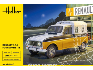 Heller maquette voiture 82700 Renault 4 F4 Fourgonnette 1/24