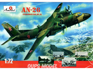 Amodel maquette avion 72134 ANTONOV AN 26 version RR,RT,Z 1/72