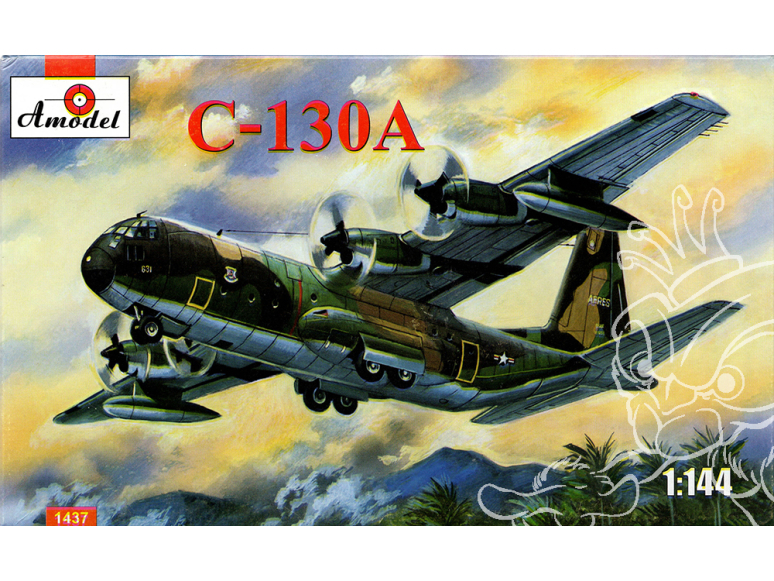 Amodel maquette avion 1437 Lockheed C-130A Hercules 1/144