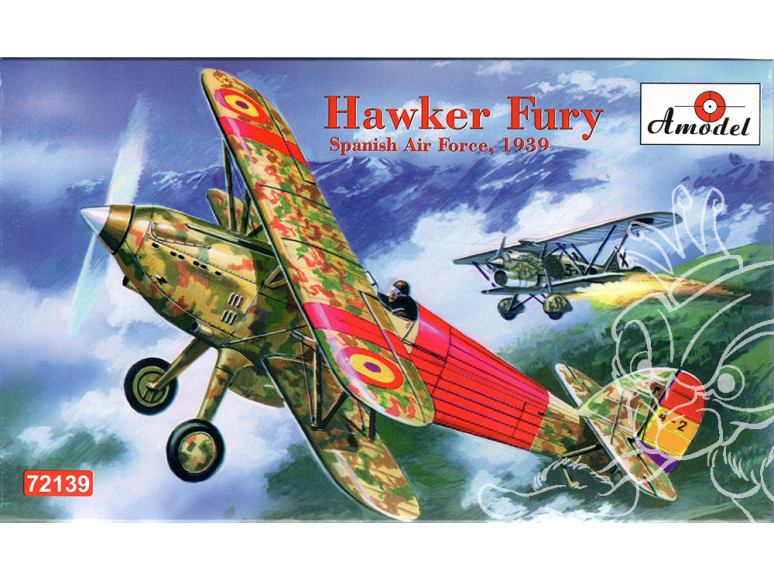 AMODEL maquette avion 72139 HAWKER FURY 1/72