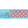 DECALQUES BERNA DECALS BD32-76 De Havillanfd D.H.82 Tiger Moth Fran&ccedil;ais 1/32