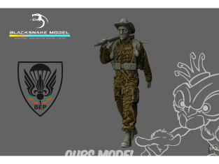 Blacksnake Model figurine BEP-07-16 Parachutiste du 1er BEP légion étrangère Figurine 7 1/16