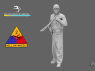 Blacksnake Model figurine CREW-05-16 Tankiste USA WWII 5 1/16