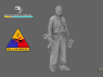 Blacksnake Model figurine CREW-08-16 Tankiste USA WWII 8 1/16