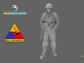 Blacksnake Model figurine 2ND-01-16 Infanterie USA WWII 1 1/16
