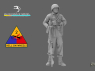 Blacksnake Model figurine 2ND-03-16 Infanterie USA WWII 3 1/16