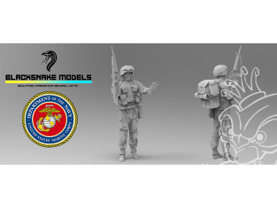 Blacksnake Model figurine USMC-13-16 US Marines Operation Iraqi Freedom Figurine 13 1/16