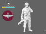 Blacksnake Model figurine DEVILS-02-16 Red Devils - Soldat avec mitrailleuse BREN 1/16