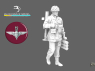 Blacksnake Model figurine DEVILS-03-16 Red Devils - Soldat avec PIAT 1/16