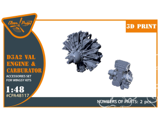 Clear Prop kit d'amélioration CPA48117 D3A2 VAL Moteur à carburateur Wingsy Kits 1/48