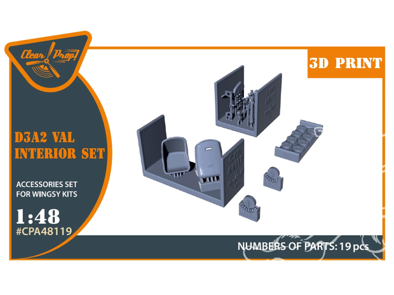 Clear Prop kit d'amélioration CPA48119 D3A2 VAL décor d'intérieur Wingsy Kits 1/48