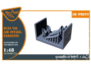 Clear Prop kit d'amélioration CPA48123 D3A2 VAL admission et échappement d'air Wingsy Kits 1/48