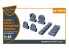Clear Prop kit d'amélioration CPA48131 Jeu de roues lestées pour Fairey Delta 2 kit Dora Wings 1/48