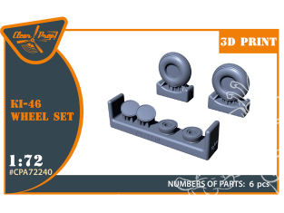 Clear Prop kit d'amelioration avion CPA72240 Jeu de roues Ki-46 1/72
