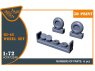 Clear Prop kit d'amelioration avion CPA72240 Jeu de roues Ki-46 1/72