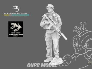 Blacksnake Model figurine AXE-16 Opérateur Navy Seals Matthew "Axe" Axelson 1/16