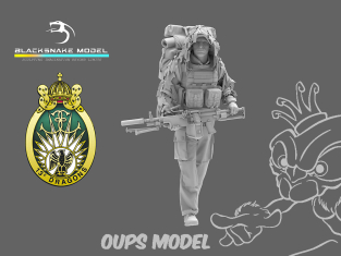 Blacksnake Model figurine RDP-04-16 13e Regiment Dragon Parachutiste Tireur Minimi 4 1/16