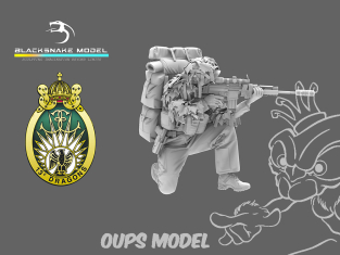 Blacksnake Model figurine RDP-05-16 13e Regiment Dragon Parachutiste Tireur de précision 5 1/16