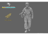 Blacksnake Model figurine FSJ-04-16 Fallschirmjäger Soldat Jeune sergent Figurine 4 1/16