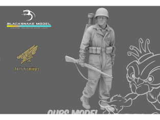 Blacksnake Model figurine FSJ-06-16 Fallschirmjäger Soldat Panzerschreck Team Figurine 6 1/16
