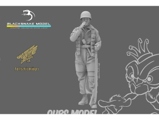 Blacksnake Model figurine FSJ-10-16 Fallschirmjäger Tireur d'élite Scharfschütze Figurine 10 1/16