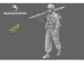 Blacksnake Model figurine FSJ-12-16 Fallschirmjäger Soldat avec MG42 Figurine 12 1/16