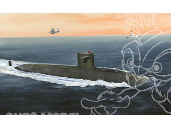 HOBBY BOSS maquette sous marin 83519 LE TRIOMPHANT SSBN 1/350