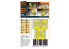 Clear Prop masques peinture CPA48145 MH-60J, AH-6J papier kabuki jaune kit ICM 1/48