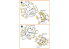 Clear Prop masques peinture CPA48145 MH-60J, AH-6J papier kabuki jaune kit ICM 1/48