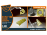 Clear Prop masques peinture CPA48115 Masque de peinture double face pour verrière fermée D3A2 VAL Wingsy Kits 1/48