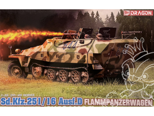 DRAGON maquette militaire 6219 Sd.Kfz.251/16 Ausf.D Flammpanzerwagen 1/35