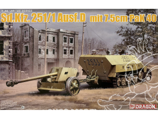 DRAGON maquette militaire 6664 Sd.Kfz.251/1 Ausf.D mit 7.5cm Pak40 1/35