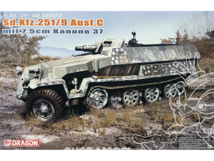 DRAGON maquette militaire 6225 Sd.Kfz.251/9 Ausf.C mit 7.5cm Kanone 37 1/35