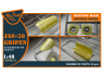 Clear Prop masques peinture CPA48151 Masque de peinture double face pour JAS 39 Gripen Kit Italeri 1/48