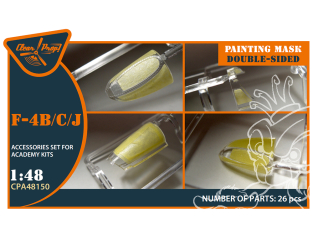 Clear Prop masques peinture CPA48150 Masque de peinture double face pour F-4B/C/J Kit Academy 1/48