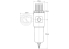 Compresseur accessoire Fengda AFR-2000B Manométre de compresseur réglable