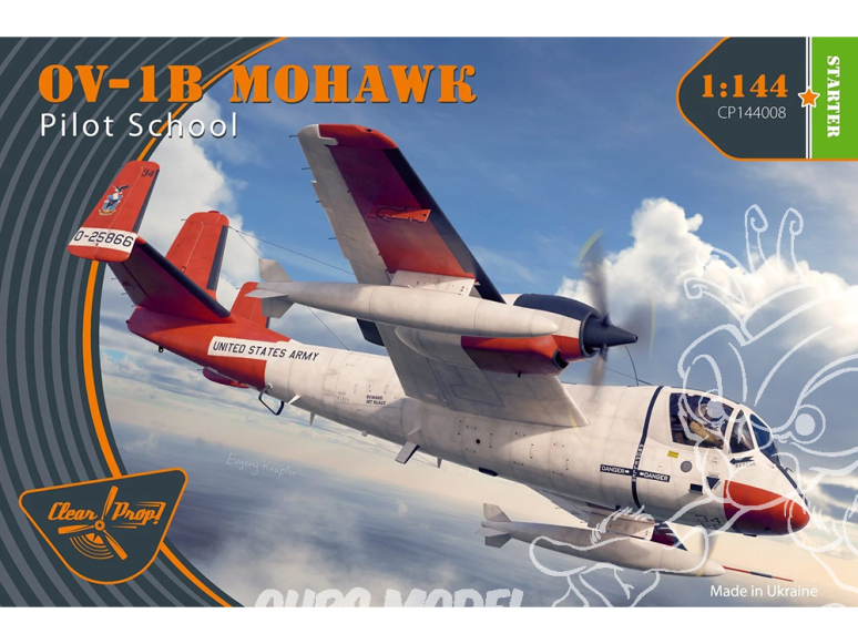 Clear Prop maquette avion CP144008 OV-1B Mohawk Avion ecole 1/144