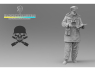 Blacksnake Model figurine Totenkopf-03-16 Totenkopf figurine 3 Officier en tenue d'hiver (front de l'est 1943-44) 1/16
