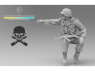 Blacksnake Model figurine Totenkopf-09-16 Totenkopf figurine 9 Rider en tenue d'hiver (front de l'est 1943-44) 1/16