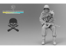 Blacksnake Model figurine Totenkopf-10-16 Totenkopf figurine 10 Rider en tenue d'hiver (front de l'est 1943-44) 1/16