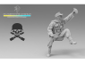 Blacksnake Model figurine Totenkopf-12-16 Totenkopf figurine 12 Rider en tenue d'hiver (front de l'est 1943-44) 1/16