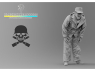Blacksnake Model figurine TIGER-CREW-01-16 Equipage de Tigre Totenkopf figurine 1 en tenue d'hiver (front de l'est) 1/16