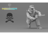 Blacksnake Model figurine TIGER-CREW-02-16 Equipage de Tigre Totenkopf figurine 2 en tenue d'hiver (front de l'est) 1/16