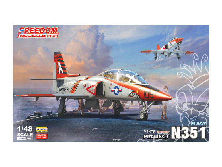 Freedom maquette avion 18022 N351 US Navy VTXTS Project 1/48